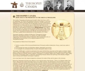 Theosophycanada.com(Theosophy Canada) Screenshot