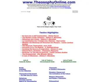 Theosophyonline.com(TheosophyOnline) Screenshot