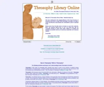 Theosophy.org(Theosophy Library Online) Screenshot