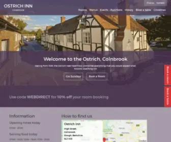 Theostrichcolnbrook.co.uk(Ostrich Inn) Screenshot