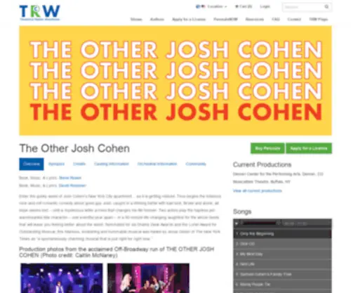 Theotherjoshcohen.com(The Other Josh Cohen) Screenshot