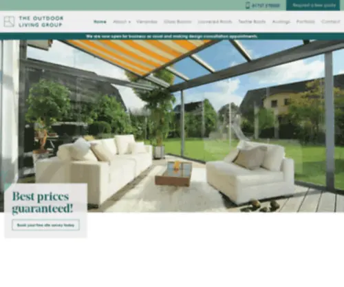 Theoutdoorlivinggroup.com(Glass Rooms) Screenshot