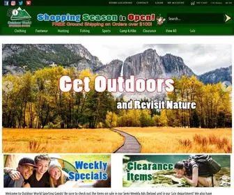 Theoutdoorworld.com(Outdoor Supply Store for Camping) Screenshot