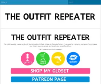Theoutfitrepeater.com(The Outfit Repeater) Screenshot