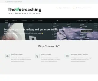 Theoutreaching.com(Blogger Outreach and Link Building Services) Screenshot