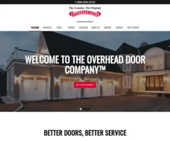 Theoverheaddoor.com(Commercial, Residential, & Industrial Garage Doors) Screenshot