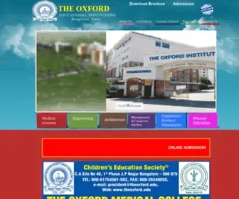 Theoxford.edu(The Oxford Educational Institutions) Screenshot
