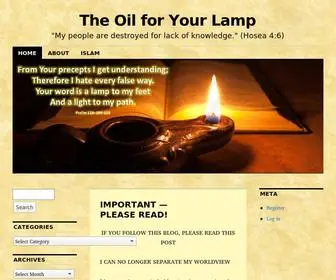 Theoylinyourlamp.com(The Oil for Your Lamp) Screenshot