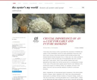 Theoystersmyworld.com(The oyster's my world) Screenshot