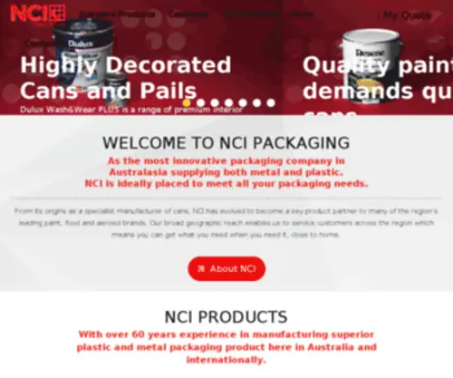 Thepackagingshop.com.au(NCI Packaging Shop) Screenshot