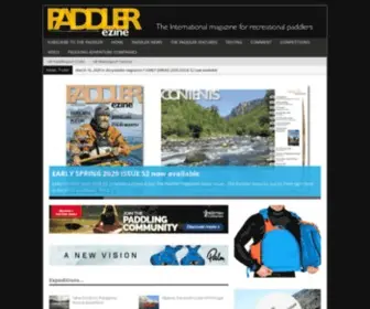 Thepaddlermag.com(Magazine for white water) Screenshot