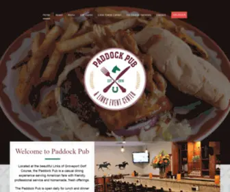 Thepaddockpub.com(The Paddock Pub) Screenshot