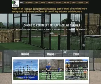 Thepadelcourtcompany.co.uk(Padel Court Construction) Screenshot