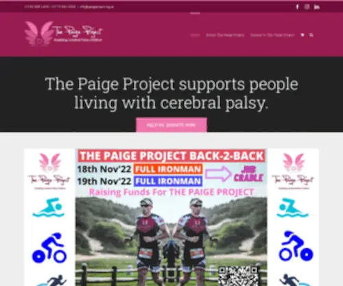 Thepaigeproject.co.za(Supporting people living with cerebral palsy) Screenshot