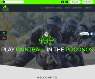 Thepaintballasylum.com(Reserve our fun packages and experience a real paintball game in the Poconos. Our rates included) Screenshot