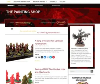 ThepaintingshopWorld.com(Miniature Painting and Modeling) Screenshot
