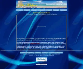 Thepalaceresort.com(The Palace Resort Myrtle Beach Vacation Rentals &amp; Large Group vacation rentals) Screenshot