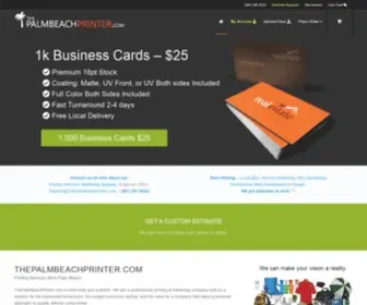 Thepalmbeachprinter.com(Printing Services West Palm Beach) Screenshot