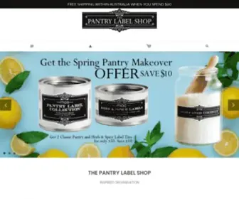 Thepantrylabelshop.com(The Pantry Label Shop) Screenshot