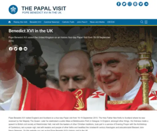 Thepapalvisit.org.uk(Pope Benedict XVI in the UK) Screenshot