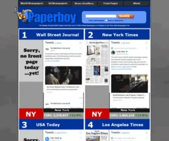 Thepaperboy.com(Paperboy Online Newspapers) Screenshot