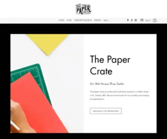 Thepapercrate.com(The Paper Crate) Screenshot