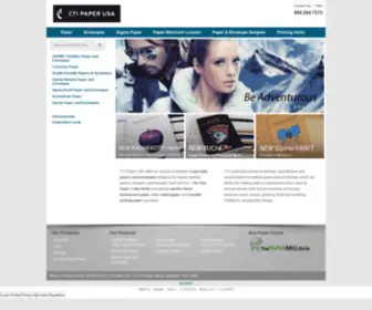 Thepapermill.com(CTI Paper USA Offers Specialty Paper and Envelopes) Screenshot