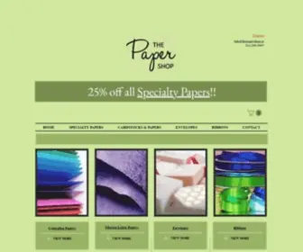 Thepapershop.ca(Specialty Papers) Screenshot