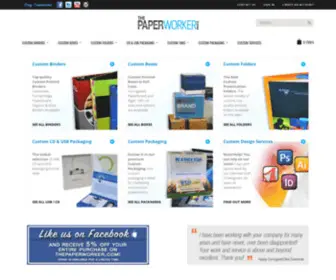 Thepaperworker.com(Custom Binders) Screenshot