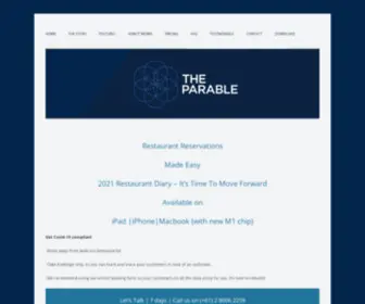 Theparableapp.com(Restaurant Reservations Made Easy 2022 Restaurant Diary) Screenshot