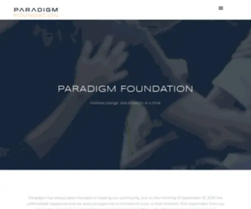 Theparadigmfoundation.org(The Paradigm Foundation) Screenshot