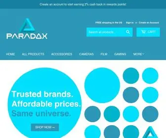 TheparadoxStore.com(Paradox) Screenshot