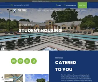 Thepark-Athens.com(Student Apartments for Rent in Georgia) Screenshot