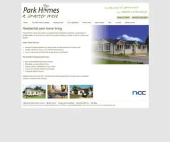 Theparkhome.net(Park Homes) Screenshot
