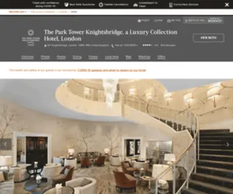 Theparktowerknightsbridge.com(Luxury Hotels & Resorts in London) Screenshot