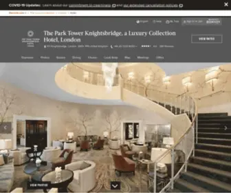 Theparktowerview.com(Luxury Hotels & Resorts in London) Screenshot