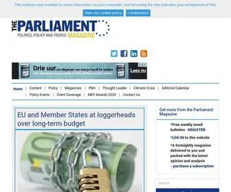 Theparliamentmagazine.eu(European Union news) Screenshot