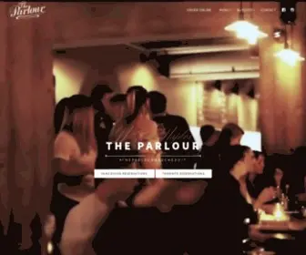 Theparlourrestaurants.com(The Parlour) Screenshot