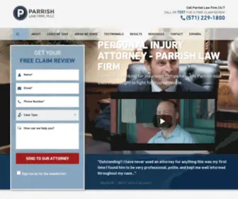 Theparrishlawfirm.com(Parrish Law Firm) Screenshot