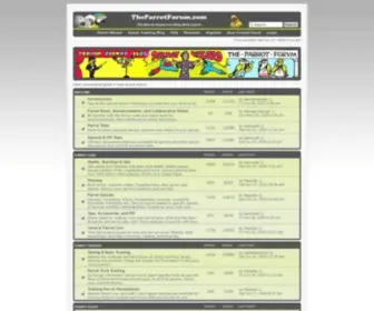 Theparrotforum.com(The Parrot Forum) Screenshot