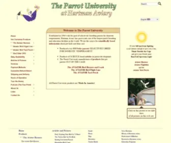 Theparrotuniversity.com(The Parrot University) Screenshot