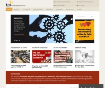 Thepartneringinitiative.org(Unleashing the power of partnerships for sustainable development) Screenshot