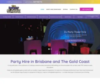 Thepartycave.com.au(Party Hire Brisbane & Gold Coast) Screenshot