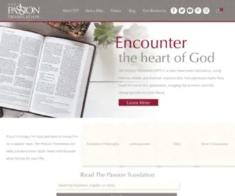 Thepassiontranslation.com(The Bible For A New Generation) Screenshot