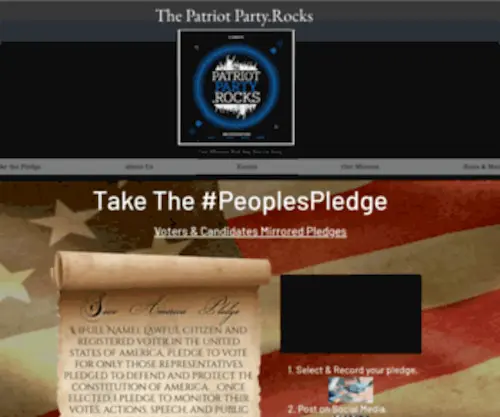 Thepatriotparty.rocks(RiseUp Revolution) Screenshot