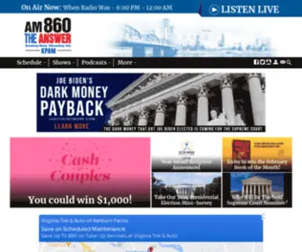 Thepatriotportland.com(AM 860 The Answer KPAM) Screenshot