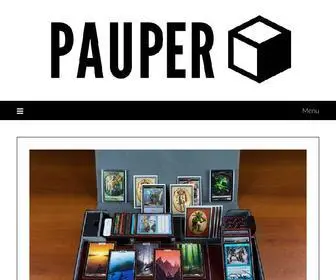 Thepaupercube.com(The Pauper Cube) Screenshot