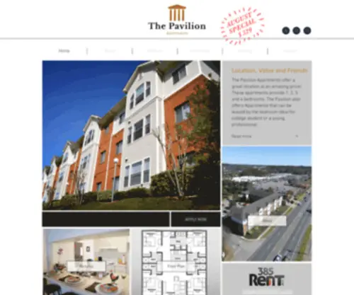 Thepavilionapts.com(Great Location at an affordable price) Screenshot
