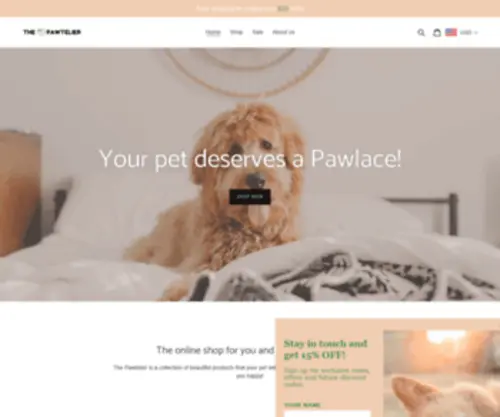 Thepawtelier.com(The Pawtelier) Screenshot