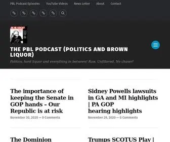 Thepblpodcast.com(The PBL Podcast (Politics and Brown Liquor)) Screenshot